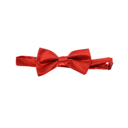 Premium Adjustable Solid-Color Satin Bow Tie