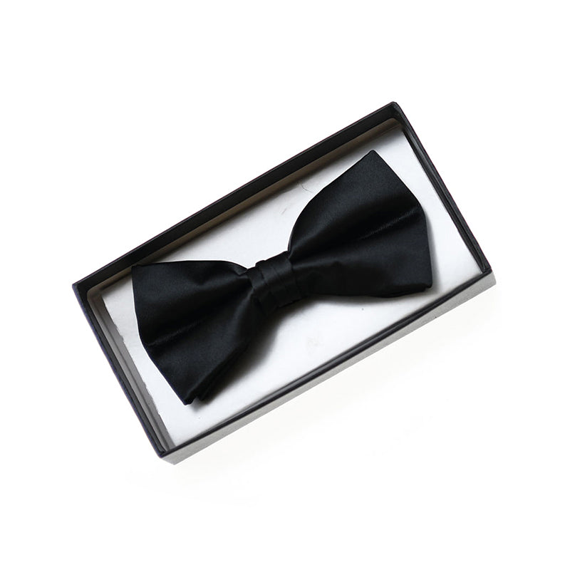 High-end adjustable business black men's bow tie