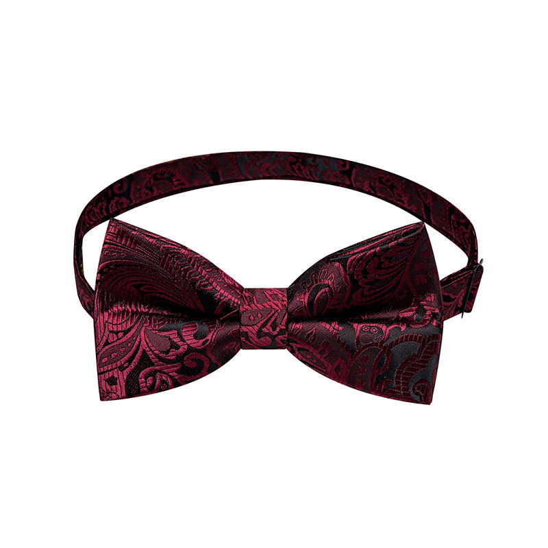 Luxury Men's Pre-tied Silk Jacquard Bow Tie