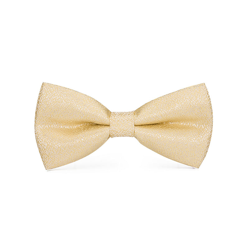 High quality men's gold luxury bow tie