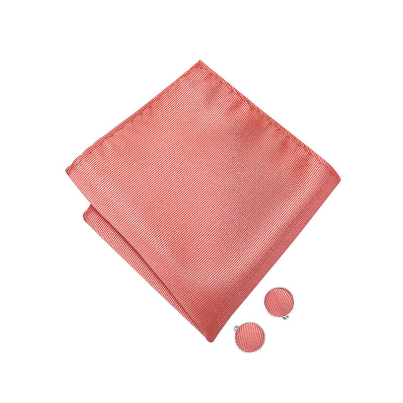 High Quality Men's Pink Silk Plain Bow Tie