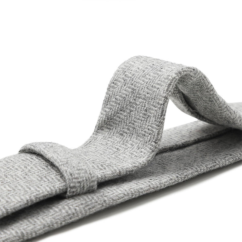 Luxe Skinny Tweed Herringbone Tie