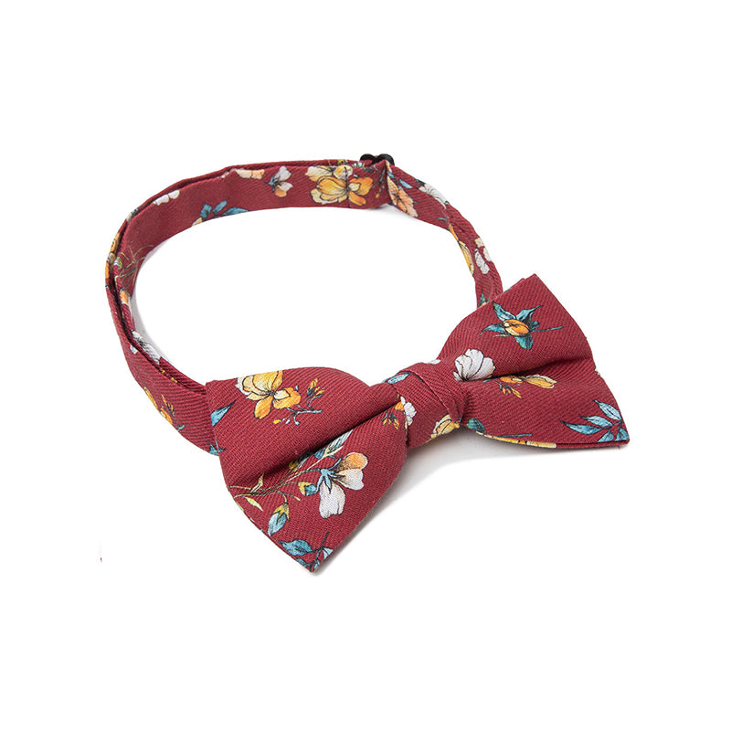 High Quality Red Floral Vintage Men's Tie