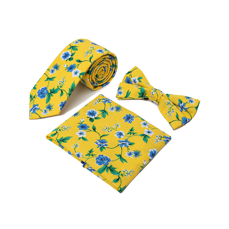 Men's Organic Cotton Print Skinny Tie