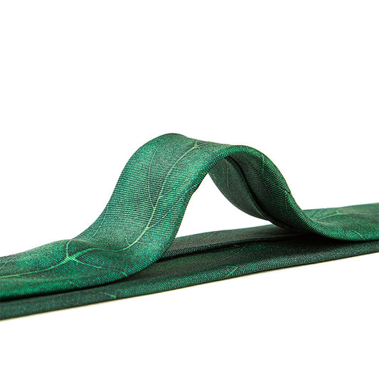 Men's Silk Emerald Leaf Pattern Tie