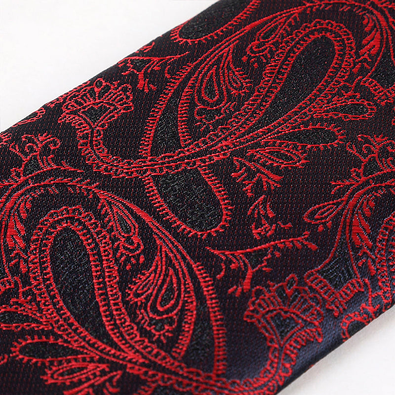 Fashionable men's paisley jacquard tie