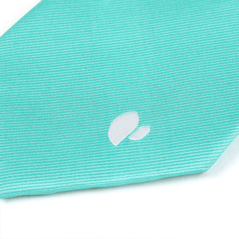 Solid color silky jacquard tie