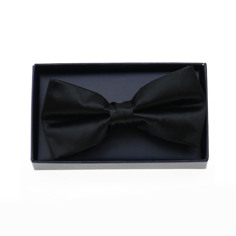 High-end adjustable business black men's bow tie