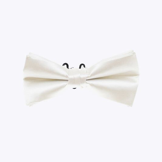 Durable quick-drying solid color satin men's bow tie