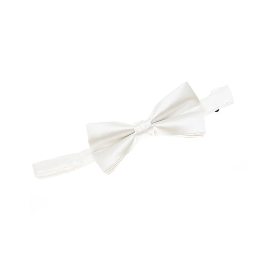 Durable quick-drying solid color satin men's bow tie