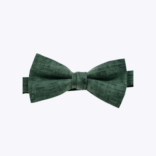 Tie-Dye Green Luxury Men's Linen Bow Tie