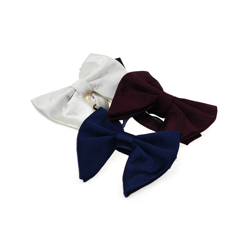 100% Silk Men's Luxury Vintage Large Bow Tie