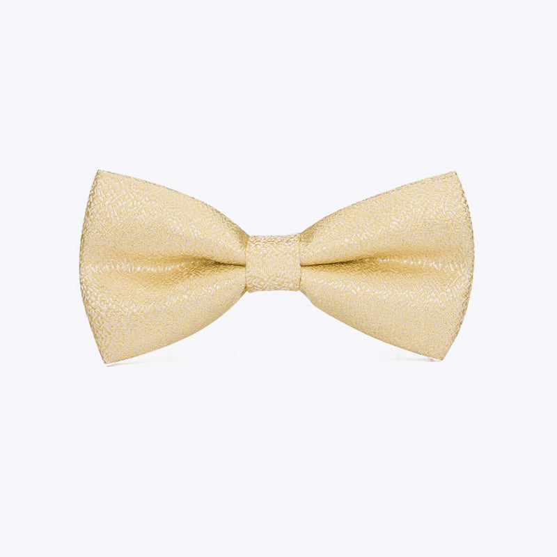 High quality men's gold luxury bow tie