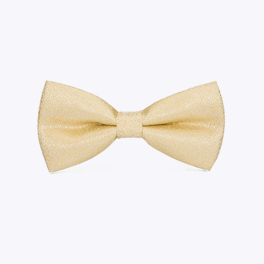 High quality men's gold luxury bow tie