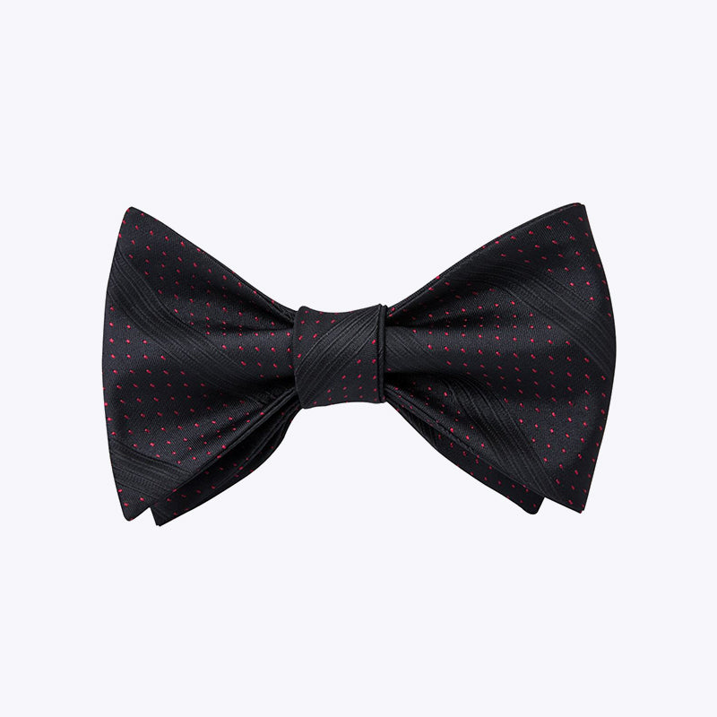 Fashion Striped Silk Self-Tie Bow Tie