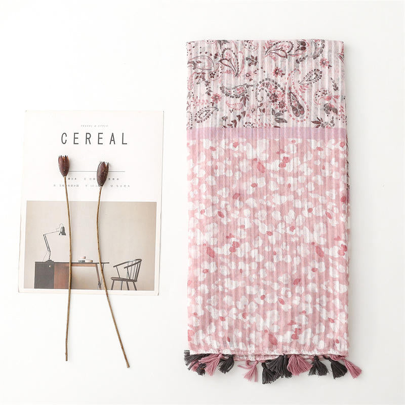 Cotton multifunctional scarf shawl headscarf