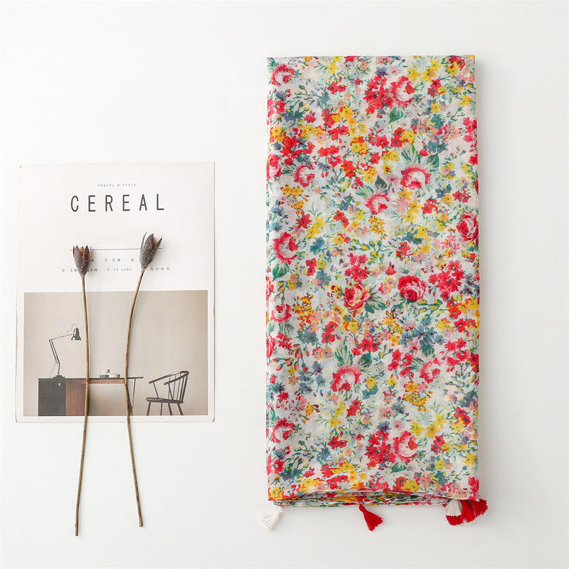 Beautiful colorful viscose women's scarf