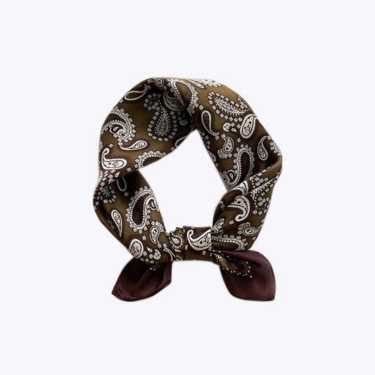 Patchwork cashew print square scarf