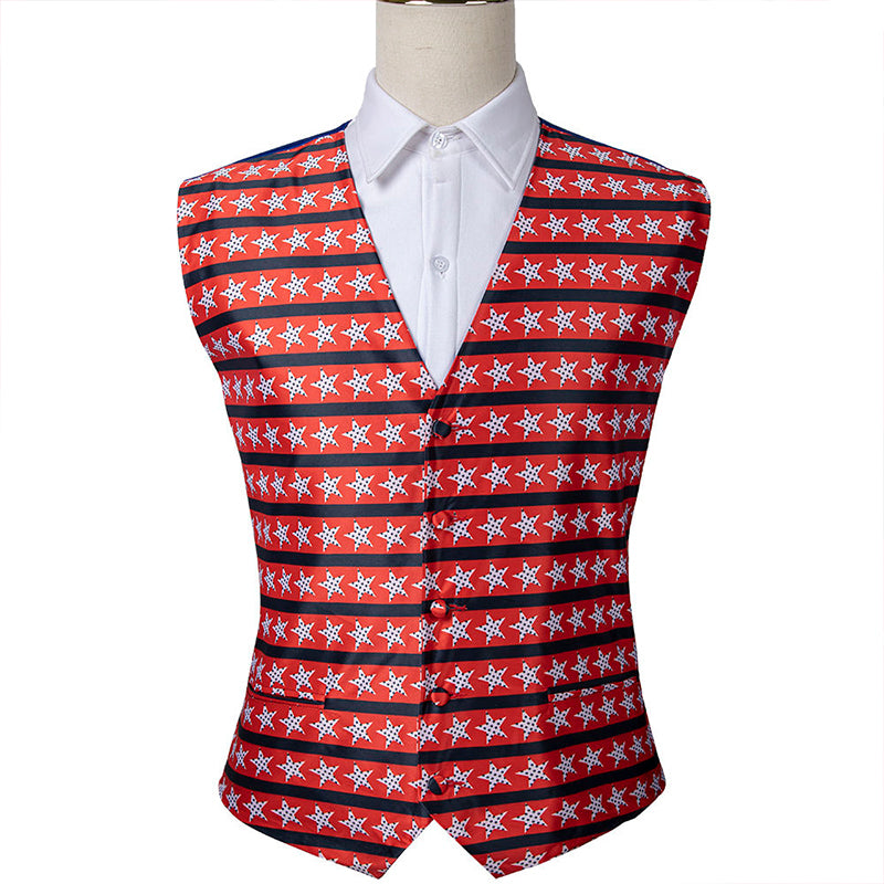 High Quality Printed American Flag Tie