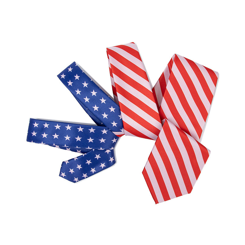 Independence Day American Flag Men's Tie
