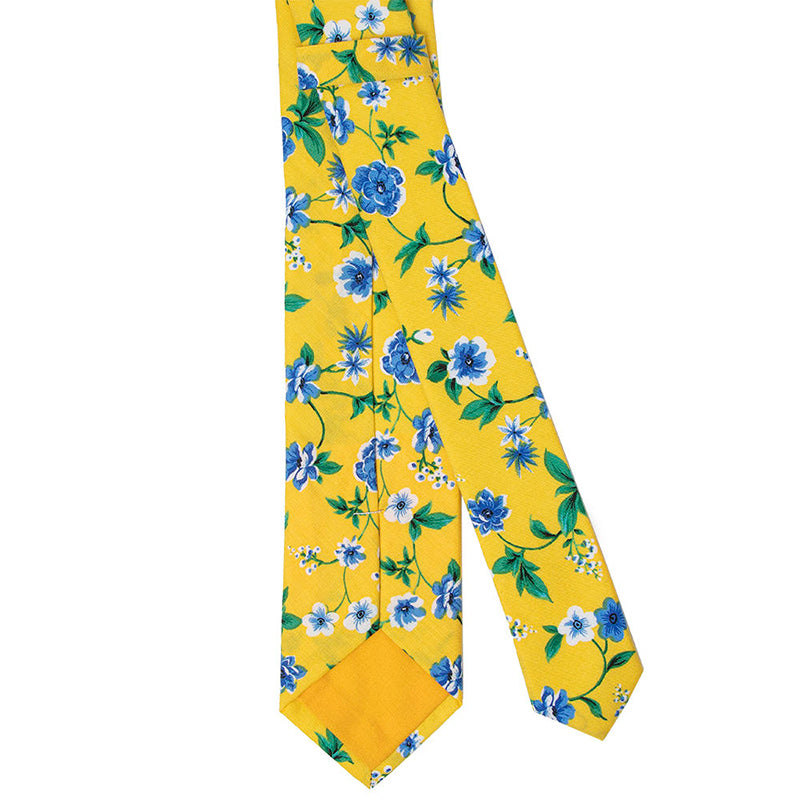 Men's Organic Cotton Print Skinny Tie