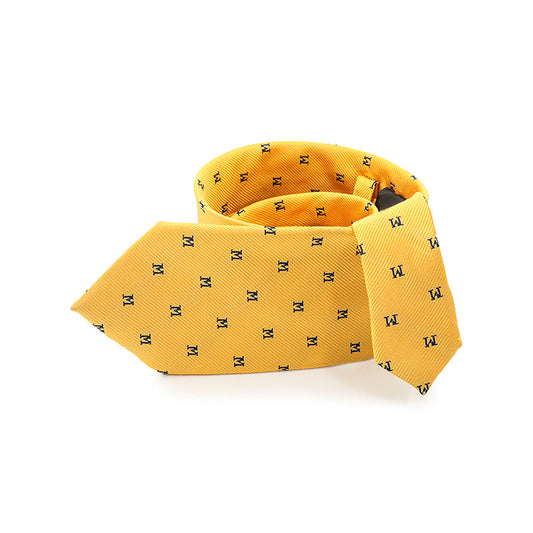 Luxurious Letter M Twill Silk Tie