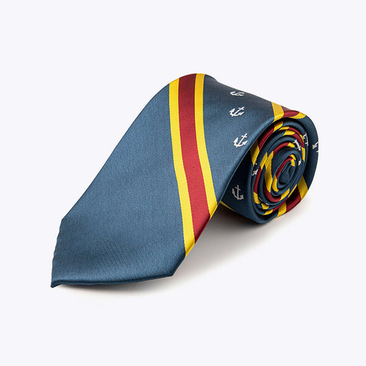 Men's Blue Yacht Jacquard Tie