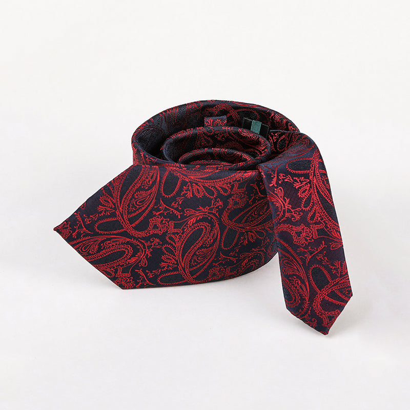 Fashionable men's paisley jacquard tie