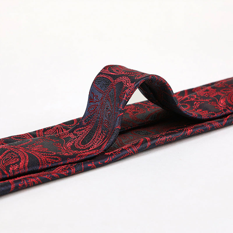 Fashionable men's paisley jacquard tie